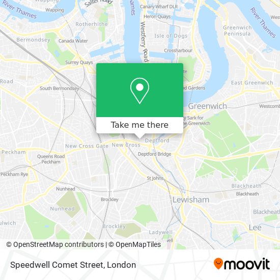 Speedwell Comet Street map