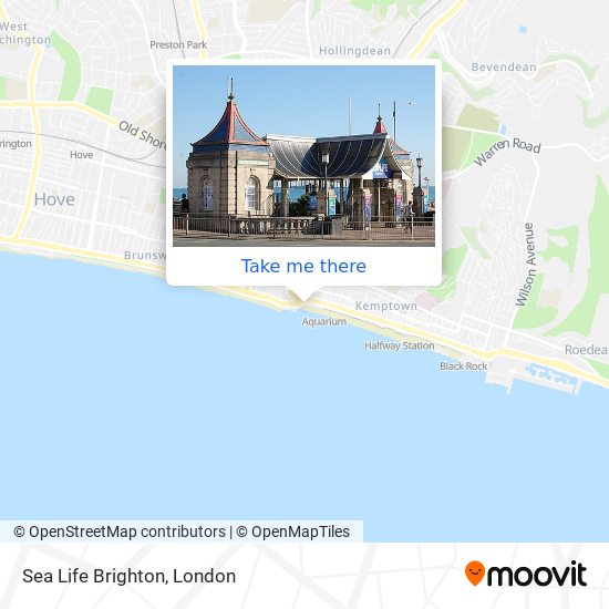 Sea Life Brighton map