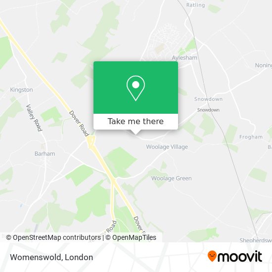 Womenswold map