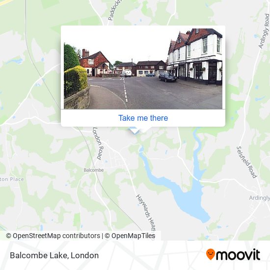 Balcombe Lake map
