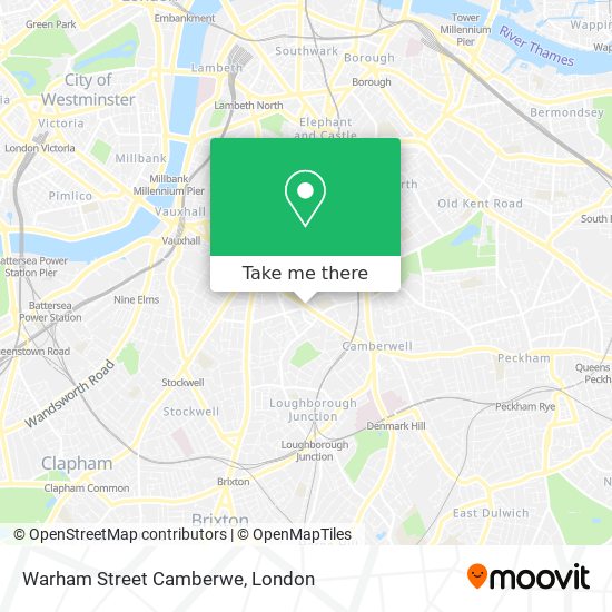 Warham Street Camberwe map