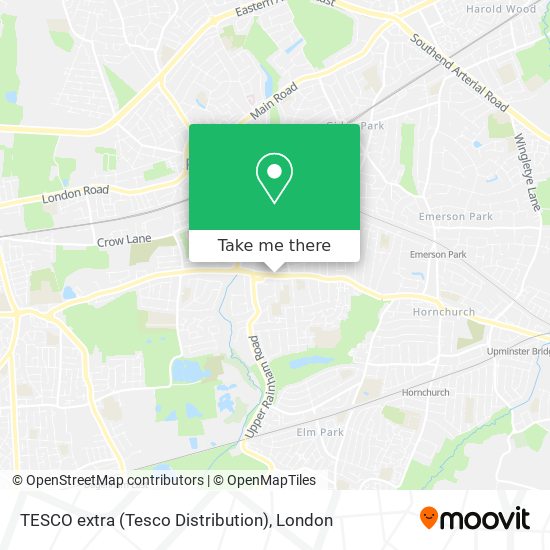 TESCO extra (Tesco Distribution) map