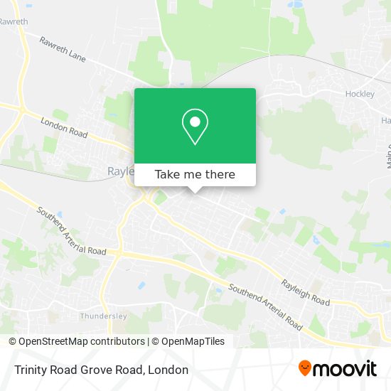 Trinity Road Grove Road map