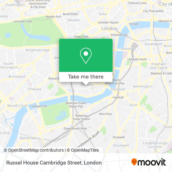 Russel House Cambridge Street map