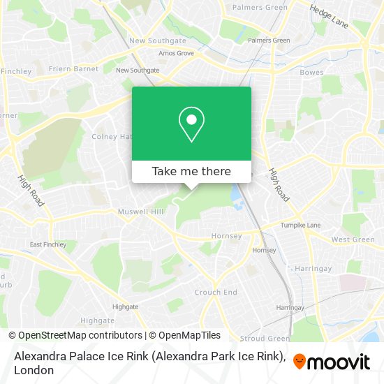 Alexandra Palace Ice Rink map