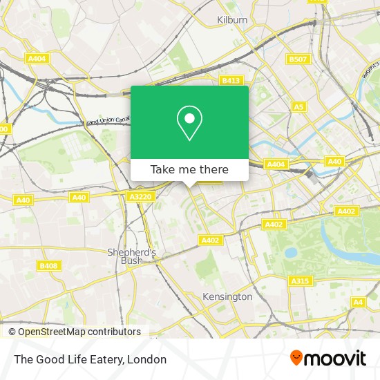 The Good Life Eatery map