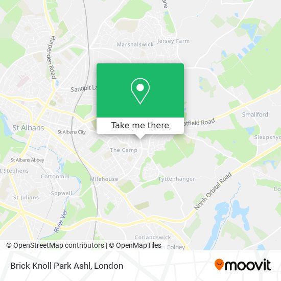 Brick Knoll Park Ashl map