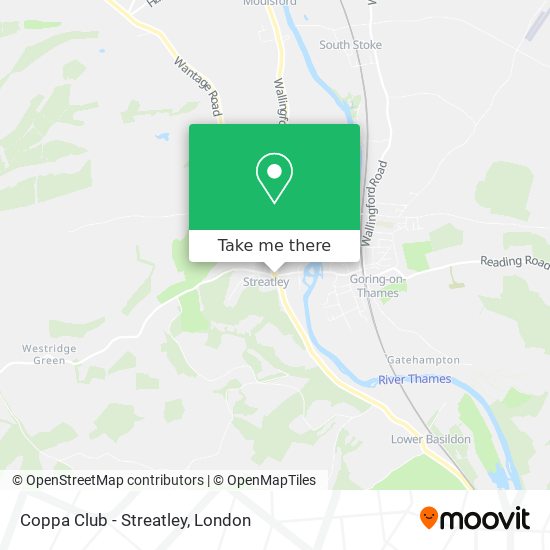 Coppa Club - Streatley map