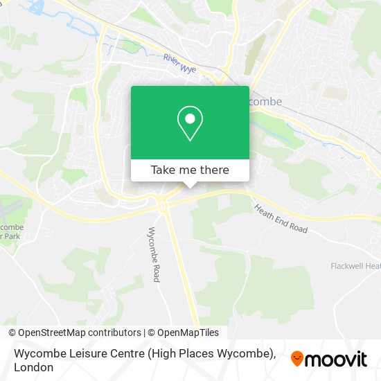 Wycombe Leisure Centre (High Places Wycombe) map