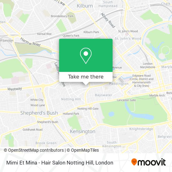 Mimi Et Mina - Hair Salon Notting Hill map