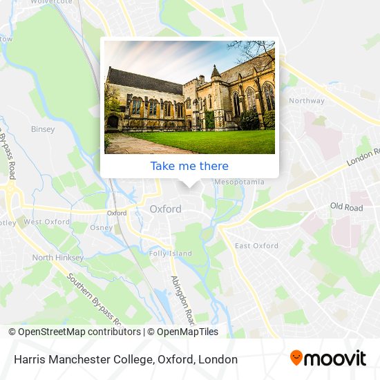 Harris Manchester College, Oxford map