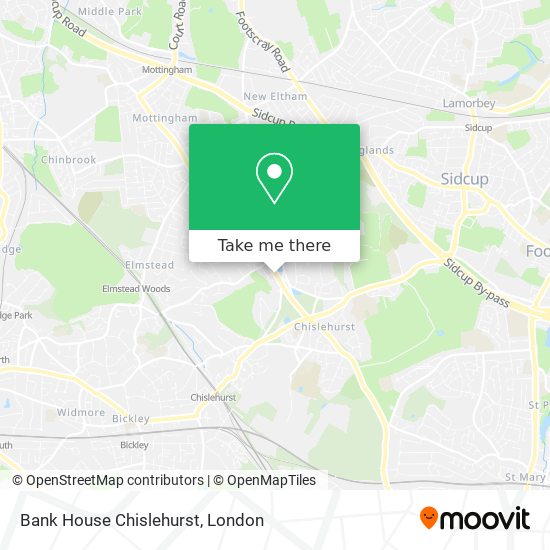 Bank House Chislehurst map