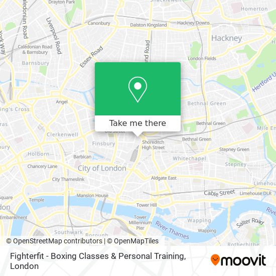 Fighterfit - Boxing Classes & Personal Training map