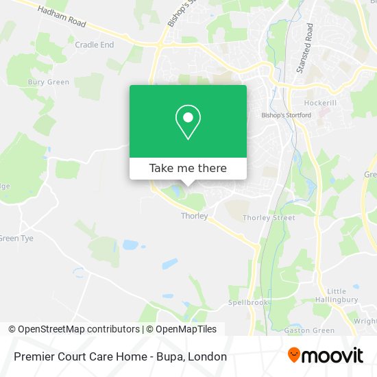 Premier Court Care Home - Bupa map