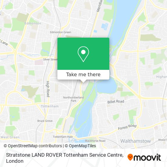 Stratstone LAND ROVER Tottenham Service Centre map