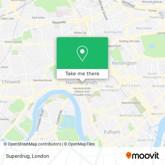 Superdrug map