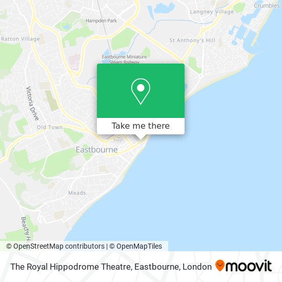 The Royal Hippodrome Theatre, Eastbourne map