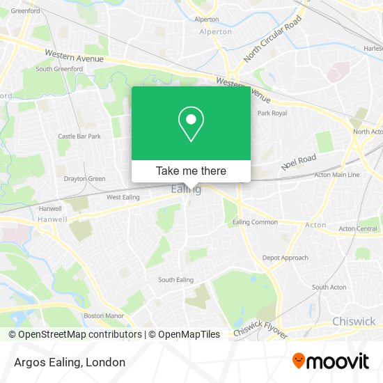 Argos Ealing map