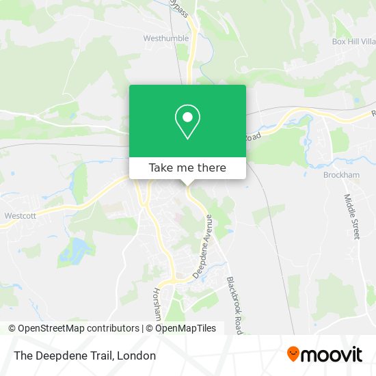 The Deepdene Trail map