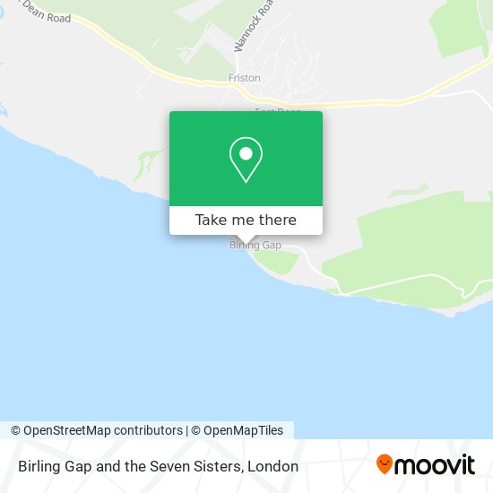 Birling Gap and the Seven Sisters map