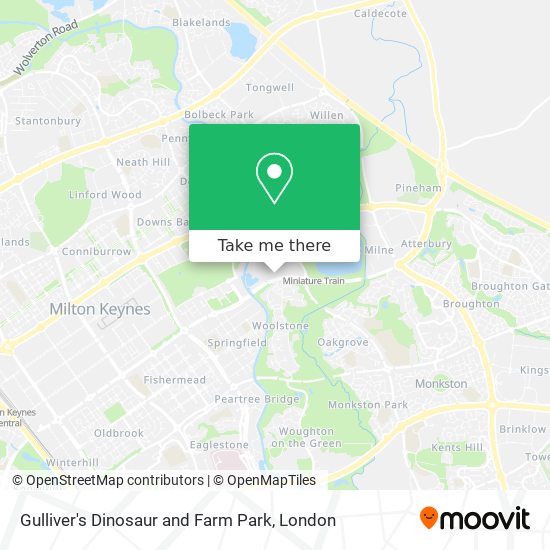 Gulliver's Dinosaur and Farm Park map