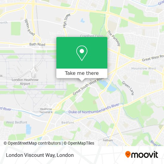 London Viscount Way map