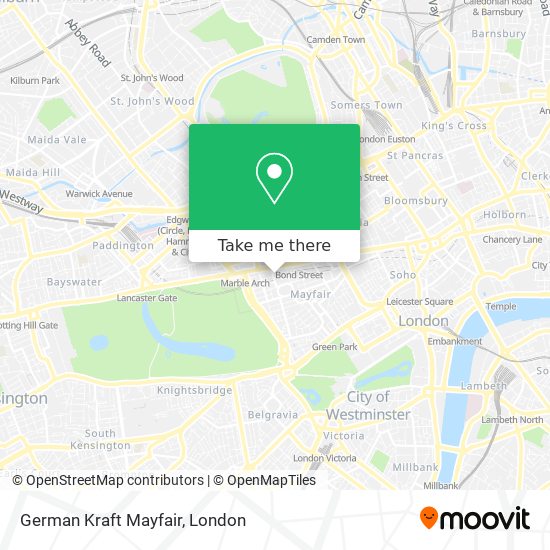 German Kraft Mayfair map