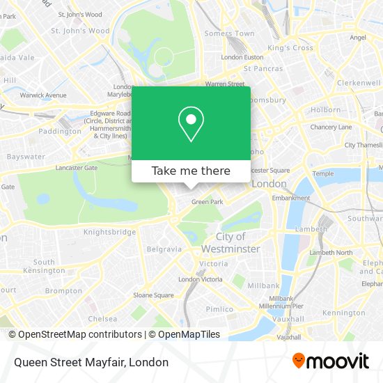 Queen Street Mayfair map