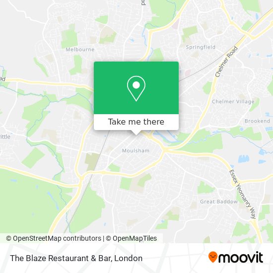 The Blaze Restaurant & Bar map