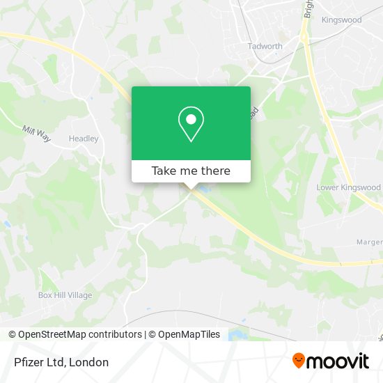 Pfizer Ltd map
