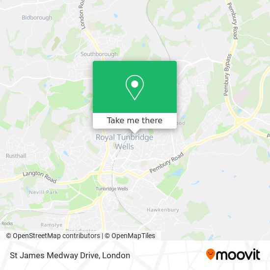 St James Medway Drive map