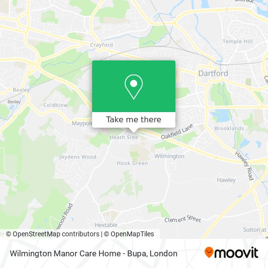 Wilmington Manor Care Home - Bupa map
