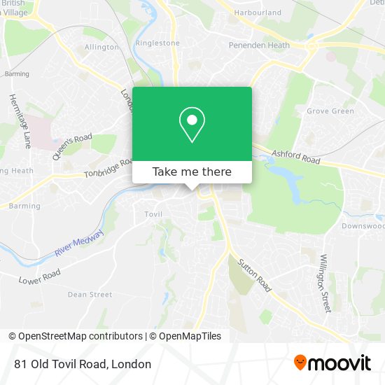 81 Old Tovil Road map