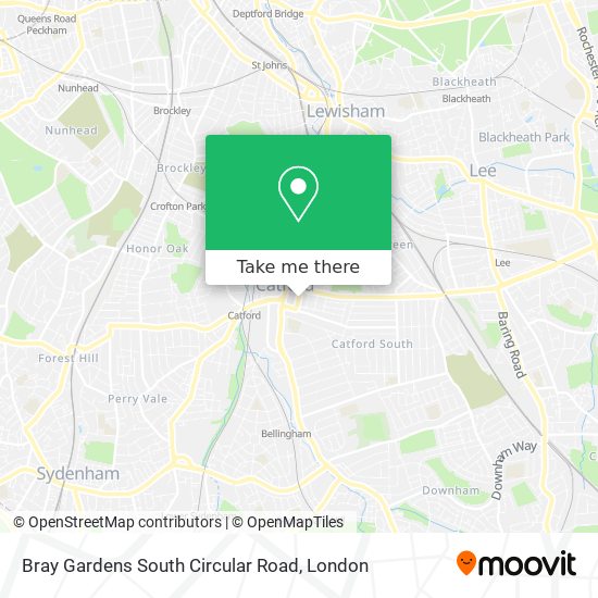 Bray Gardens South Circular Road map