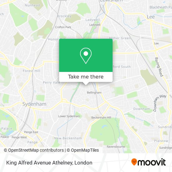 King Alfred Avenue Athelney map