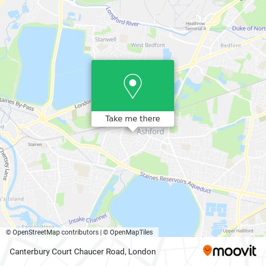 Canterbury Court Chaucer Road map
