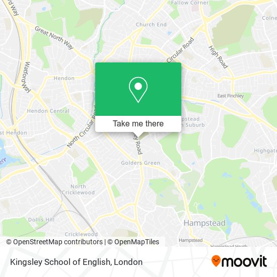 Kingsley School of English map