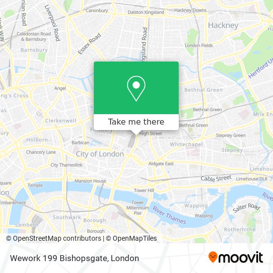 Wework 199 Bishopsgate map