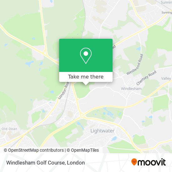 Windlesham Golf Course map