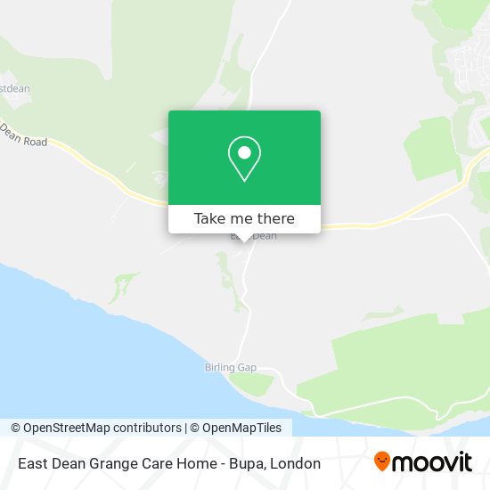 East Dean Grange Care Home - Bupa map