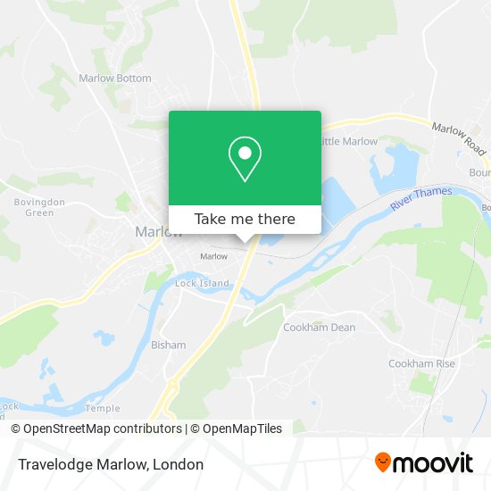 Travelodge Marlow map