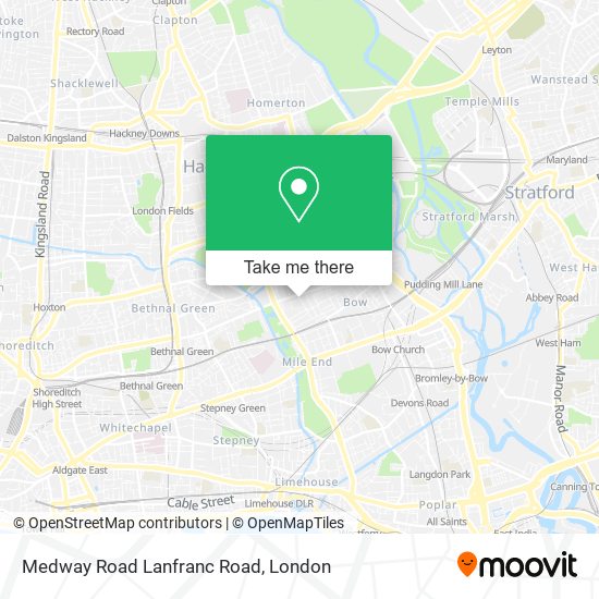 Medway Road Lanfranc Road map