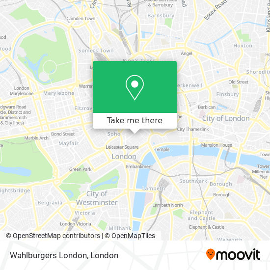Wahlburgers London map