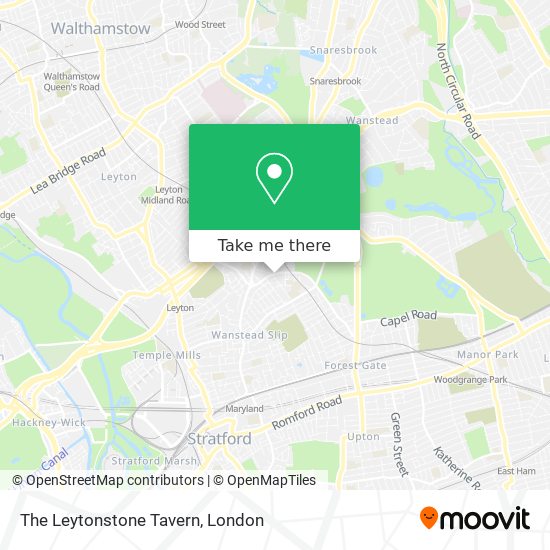 The Leytonstone Tavern map