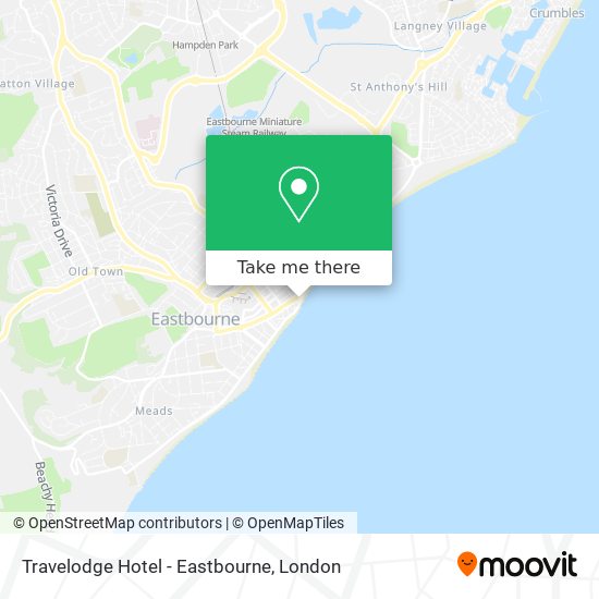 Travelodge Hotel - Eastbourne map