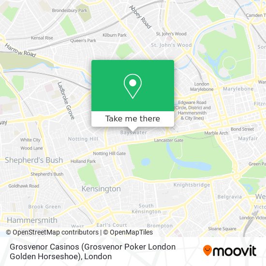 Grosvenor Casinos (Grosvenor Poker London Golden Horseshoe) map