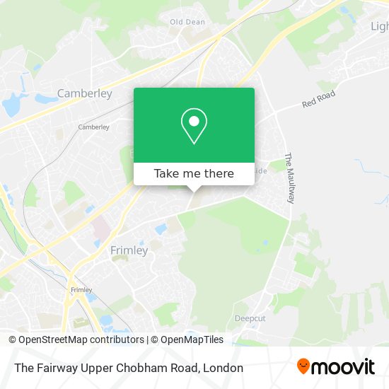 The Fairway Upper Chobham Road map