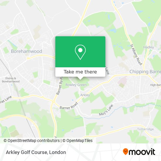 Arkley Golf Course map
