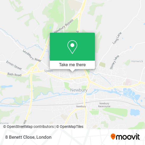 8 Benett Close map