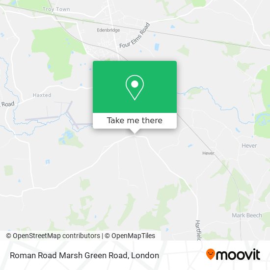 Roman Road Marsh Green Road map